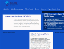 Tablet Screenshot of ccdcoe.org